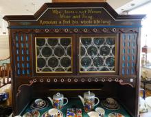 ANTIQUE SWISS KITCHEN HUTCH
