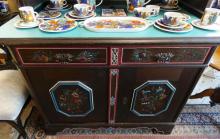 ANTIQUE SWISS KITCHEN HUTCH