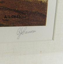 HAND-SIGNED A.J. CASSON PRINT