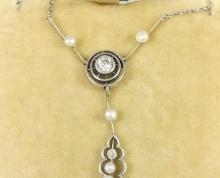 ART DECO LAVALIERE NECKLACE