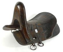 ANTIQUE WOOD SADDLE