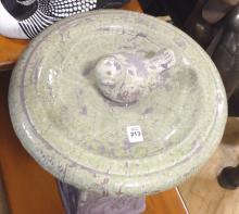 CERAMIC POTTERY BIRDBATH