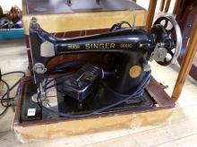 TWO ANTIQUE SINGER SEWING MACHINES