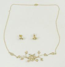 ANTIQUE NECKLACE & EARRINGS