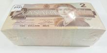 SET 500 UNCIRCULATED CANADIAN $2 NOTES