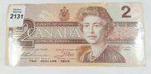 SET 500 UNCIRCULATED CANADIAN $2 NOTES