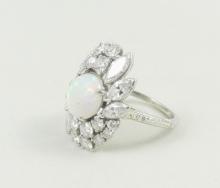 BIRKS DIAMOND & OPAL RING