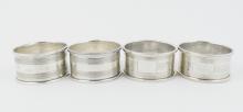 SET STERLING NAPKIN RINGS