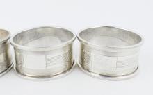 SET STERLING NAPKIN RINGS