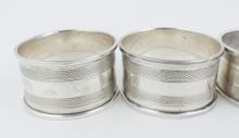 SET STERLING NAPKIN RINGS