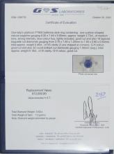 VALUABLE SAPPHIRE & DIAMOND RING