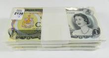 300 CANADIAN UNCIRCULATED $1 NOTES