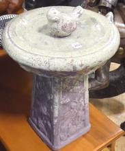 CERAMIC POTTERY BIRDBATH