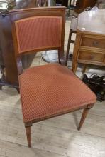 BURL WALNUT WRITING DESK WITH CHAIR