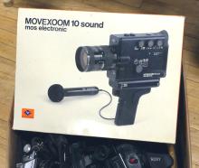 BOX LOT OF CAMERAS