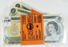 300 UNCIRCULATED CANADIAN $1 NOTES