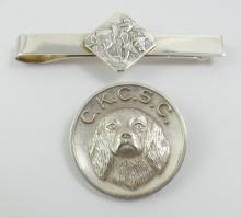 STERLING TIE BAR & BROOCH/PENDANT
