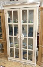 BLEACHED CHERRY DISPLAY CABINET