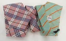 BURBERRY JACKET, SCARVES AND NECKTIES