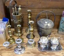 BRASS AND SILVERPLATE