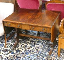 REGENCY DROP-LEAF LIBRARY TABLE