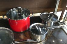 KITCHEN AID AND STAINLESS STEEL COOKWARE