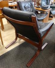 PAIR OF MCM LEATHER ARMCHAIRS