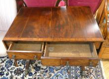 REGENCY DROP-LEAF LIBRARY TABLE