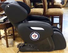 "WINNIPEG JETS" LEATHER MASSAGE CHAIR