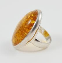 IMPRESSIVE AMBER RING