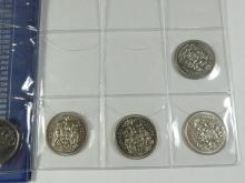 5 ALBUMS CANADIAN COINS