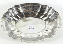 ANTIQUE SOLID SILVER DISH