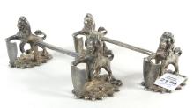ANTIQUE SILVER KNIFE RESTS