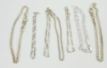 14 STERLING BRACELETS