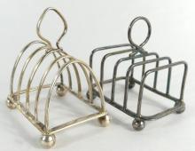 TWO STERLING TOAST RACKS