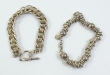 2 STERLING SILVER BRACELETS