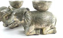 PAIR VINTAGE ELEPHANT URLI BOWLS