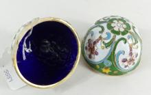 ENAMEL EGG, PORCELAIN BOXES