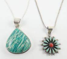 2 PENDANT NECKLACES