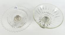 2 SILVER & GLASS COMPORTS