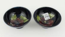 PAIR SMALL MOORCROFT BOWLS