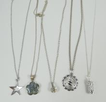 9 STERLING NECK CHAINS