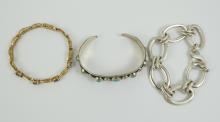 3 STERLING BRACELETS