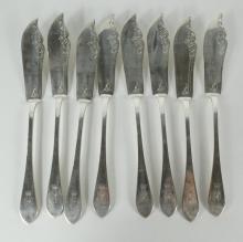 ANTIQUE SILVER 115-PIECE FLATWARE SERVICE