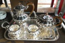 BIRKS REGENCY PLATE TEA AND COFFEE SERVICE