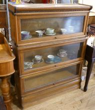 OAK BARRISTER'S BOOKCASE