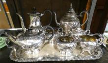 TWO TEA SETS AND PLATTER