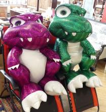 TWO LARGE "DINOSAUR" TOYS