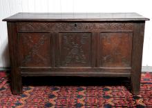 EARLY OAK COFFER