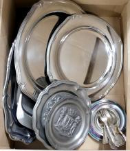 BOX LOT OF METALWARE